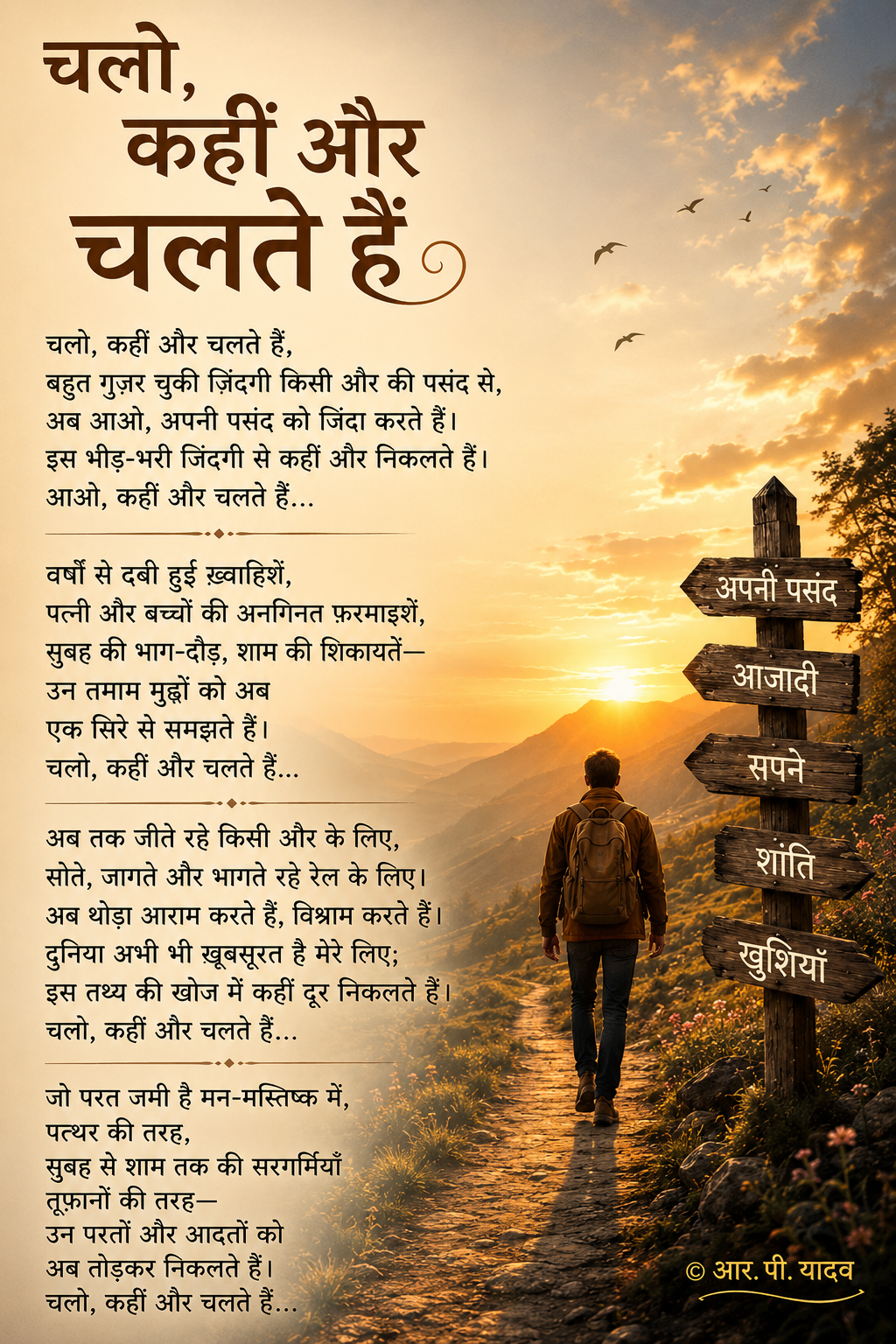 चलो, कहीं और चलते हैं